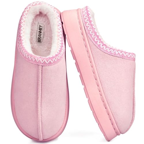 Fuzzy Memory Foam Slippers for Women Men Cozy Platform House Shoes with Anti-Slip Sole Warm Plush Lined Non-Slip Indoor Outdoor Short Ankle Slippers