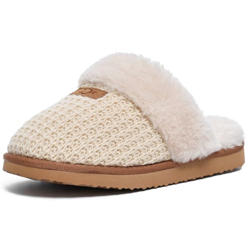 Cozy House Slippers for Women with Memory Foam Soft Warm Fuzzy Slippers Women Home Womens Slipper Shoes for Indoor